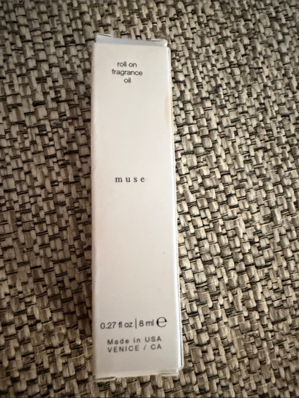 Muse White Roll-On Fragrance Oil Box